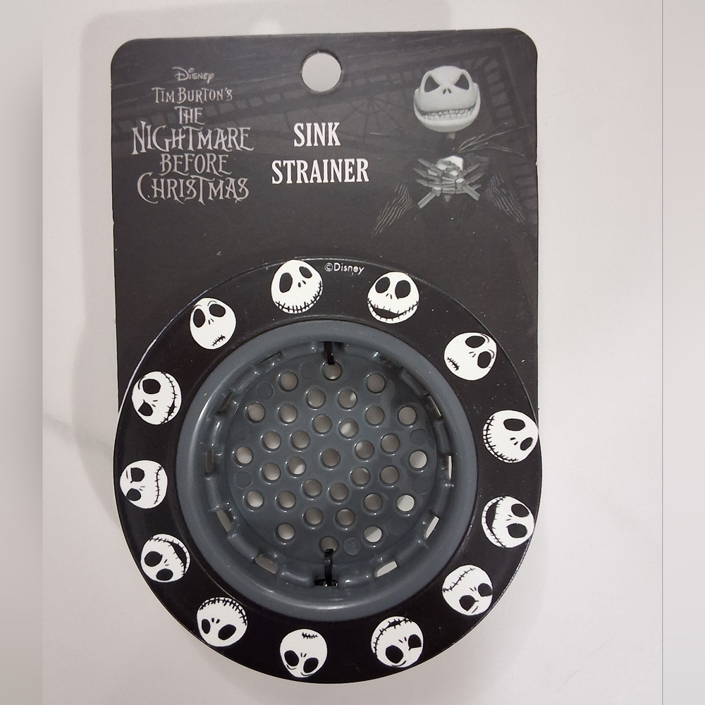 NEW Disney The Nightmare Before Christmas Jack Skellington Black Sink Strainer
